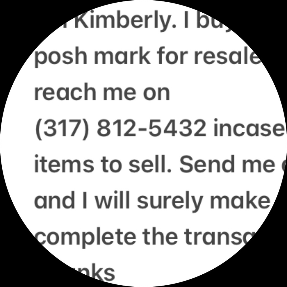 Meet your Posher, (317) 812-5432